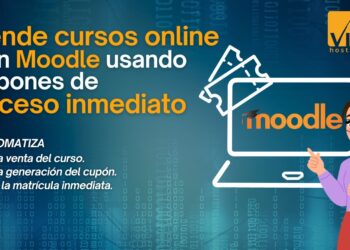 Cupones vender cursos moodle